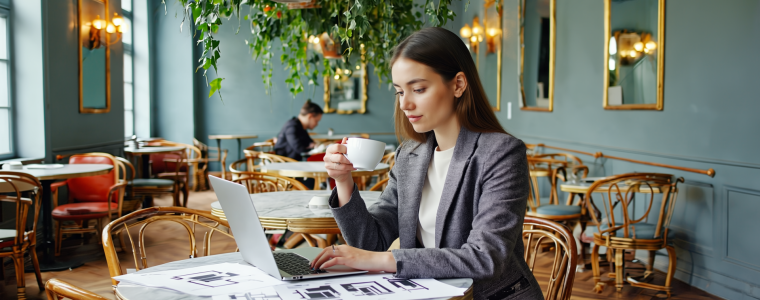 Woman completes AIA continuing education requirements.