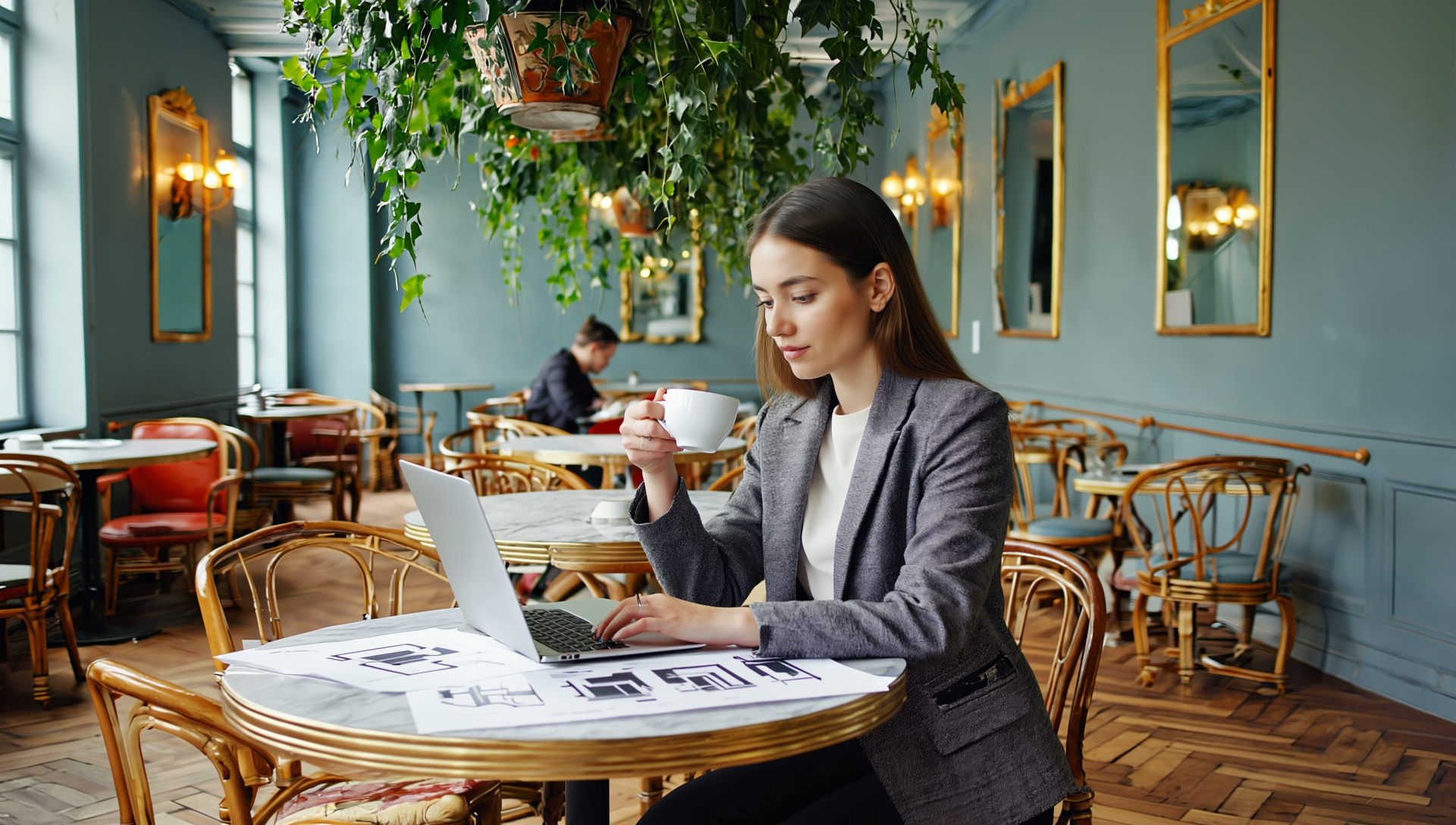 Woman completes AIA continuing education requirements.