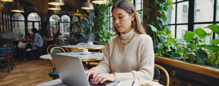 Interior Designer participates in AIA online course.